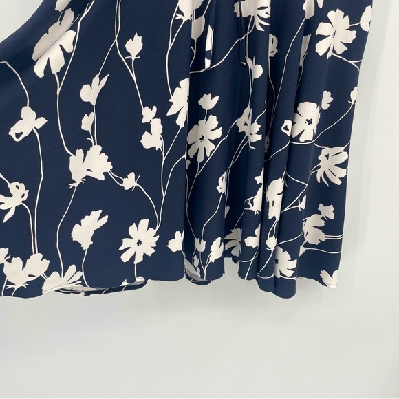 Brooks Brothers Sleeveless Floral Dress – Tie Waist, Full Skirt – Size 12 - Picture 5 of 13